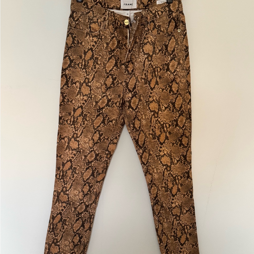 Frame Denim Women's Snake Print Jeans